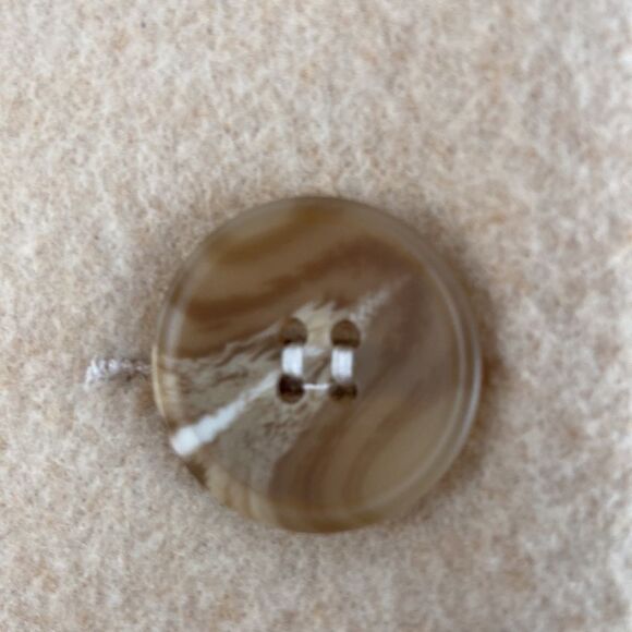 K.S. Be Your Style Pea Coat Baloon Sleeves Yellow Size 7 - Picture 4 of 5